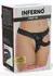 Inferno Sexy String колан за страпон тип стринг, еко кожа, регулируем