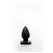 Buttplug and Joy M Black - Anatomical Silicone Plug, Medium Size