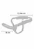 INFERNO Hollow Vibrating Strap-On Silicone System 18 cm Black
