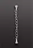 Shots Toys Mini Magnetic Pressure Clamp with Chain - Silver, 1 pc