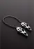 Sinner Gear Clover Adjustable Nipple Clamp with Sturdy Chain - Silver