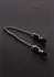 Shots Barrel Adjustable Intimate Clamps with Chain, Silver, Pair