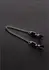 Shots Barrel Adjustable Intimate Clamps with Chain, Silver, Pair