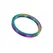 Shots Rainbow Flat Stainless Steel Ring 8 x 45 mm Colorful Finish