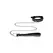 Shots Diamond Series Adjustable Collar with Leash, Black, Studded Design