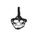 Shots Spider Gag Head Harness with Adjustable Nose Hooks Black