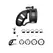 Mancage Model 18 Silicone Chastity Device with Split Strap 9 cm Black