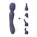 VIVE Nami Pulse Wave Dual Motor Wand Purple Multi-Attachment Set
