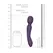 VIVE Nami Pulse Wave Dual Motor Wand Purple Multi-Attachment Set