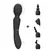 VIVE NAMI Pulse Wave Vibrating Wand Black - Dual Motor, 4 Attachments