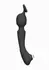 VIVE NAMI Pulse Wave Vibrating Wand Black - Dual Motor, 4 Attachments