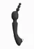 VIVE NAMI Pulse Wave Vibrating Wand Black - Dual Motor, 4 Attachments