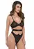 Body BD101 by Body - Tulle Bodysuit with Gold Embroidery & Chain, Adjustable