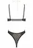 Body BD101 by Body - Gold Embroidered Tulle Bodysuit with Removable Chain