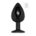 SONO Model No.91 Intimate Silicone Plug with Movement System 9.5cm Black