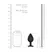 SONO Model No.91 Intimate Silicone Plug with Movement System 9.5cm Black