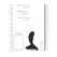 SONO No.79 Rechargeable Silicone Massager with Remote, Black