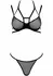 TP104 2-Piece Lingerie Set - Mesh Halterneck Bra & Thong, Black