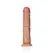 RealRock Curved Silicone Intimate Device 23 cm with Suction Cup Beige