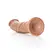 RealRock Curved Silicone Intimate Device 23 cm with Suction Cup Beige