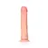RealRock Curved Silicone Intimate Device with Suction Cup 23 cm Beige