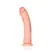 RealRock Curved Silicone Intimate Device with Suction Cup 23 cm Beige