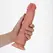 RealRock Curved Silicone Intimate Device with Suction Cup 23 cm Beige