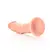 RealRock Curved Model with Suction Cup 20.5cm - Lifelike Texture, Beige