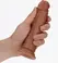 RealRock Curved Model with Suction Cup 15.5cm Beige - Anatomical Shape