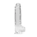 RealRock Crystal Clear Intimate Model with Suction Cup 25cm Transparent