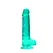 REALROCK Crystal Clear 21 cm Intimate Model with Suction Cup Balls