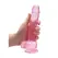 RealRock Crystal Clear прозрачно дилдо с тестиси и вендуза, 21 см – модел 3