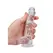 RealRock Crystal Clear прозрачно дилдо с вендуза, 17 см – модел 4