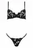 TP103 2-Piece Lace Set - Elegant Minimalist Lingerie, Black, Adjustable