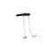Sinner Gear Silicone Bit Gag with Adjustable Nipple Clamps Black