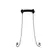 Sinner Gear Silicone Bit Gag with Adjustable Nipple Clamps Black
