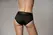EasyToys Vibrating High-Cut Strap-On Brief XS/S Black - 10-Mode Bullet