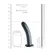 OUCH! Smooth Silicone 17 cm Intimate Model with Suction Cup, Metallic Blue