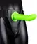 Ouch! Glow in the Dark Curved Hollow Strap-On Adjustable 20 cm