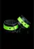 Ouch! Glow in the Dark Ankle Cuffs - Fluorescent Green Adjustable Design