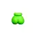 Ouch! Glow in the Dark Ball Gag Adjustable Neon Green Accessory