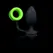 Ouch! Glow in the Dark Silicone Plug & Support Ring - Fluorescent Green