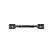 Ouch! Adjustable Leather Handcuffs with Ergonomic Handle Black
