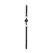 Ouch! Breathable Adjustable Ball Gag with Leather Straps Black