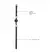 Ouch! Breathable Adjustable Ball Gag with Leather Straps Black