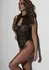 Body BD100 Wet-Look & Lace Sleeveless Bodysuit, Black, S-XL