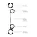 OUCH! Adjustable Black Spreader Bar with Hand & Ankle Restraint System 70cm