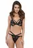 TP103-2 Elegant Black Lace Lingerie Set with Adjustable Straps, 2 pcs