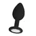 EasyToys Diamond Silicone Plug Regular - Elegant Anal Accessory, Black