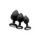 EasyToys Diamond Silicone Plug Regular - Elegant Anal Accessory, Black